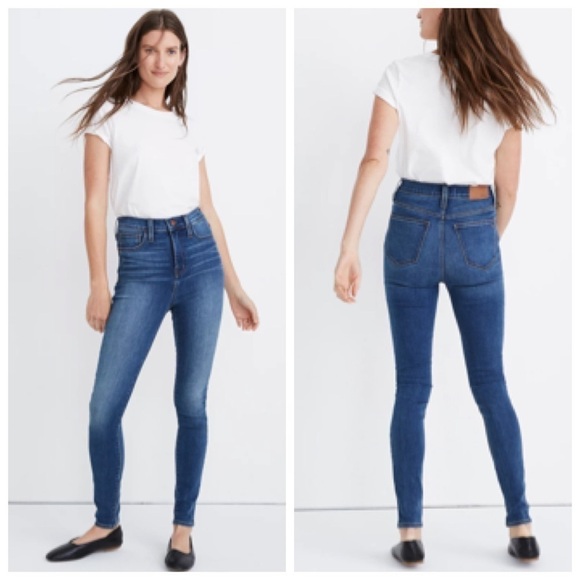 Madewell Tall Roadtripper Jeans Women’s Size 25T High Rise Bosner Wash Stretch - Picture 1 of 14